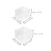 HOMOBABE 2-Piece Aquarium: Mini Desktop Betta Fish Bowl view 2