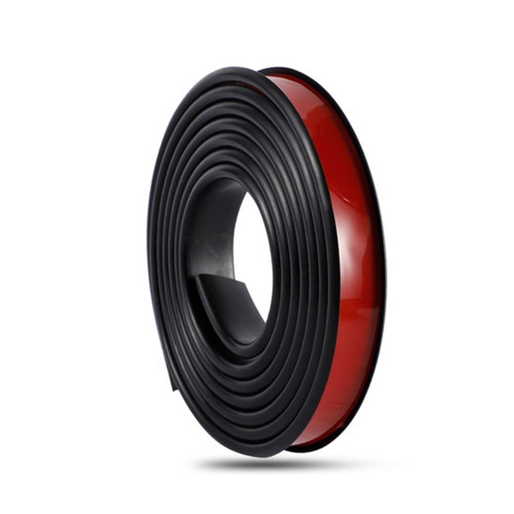 SAJMAKUWLA U-Shaped Furniture Edge Trim, Self-Adhesive TPE Edge Protector, 17 mm, Red (Black)