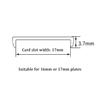 SAJMAKUWLA U-Shaped Furniture Edge Trim, Self-Adhesive TPE Edge Protector, 17 mm, Red (Black) view 2