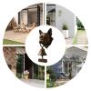 Vintage Outdoor Dinner Bell, Farmhouse Welcome Sign view 4