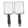 GALPADA Stainless Steel Reptile Scoops, 2-Piece Set, Black view 1