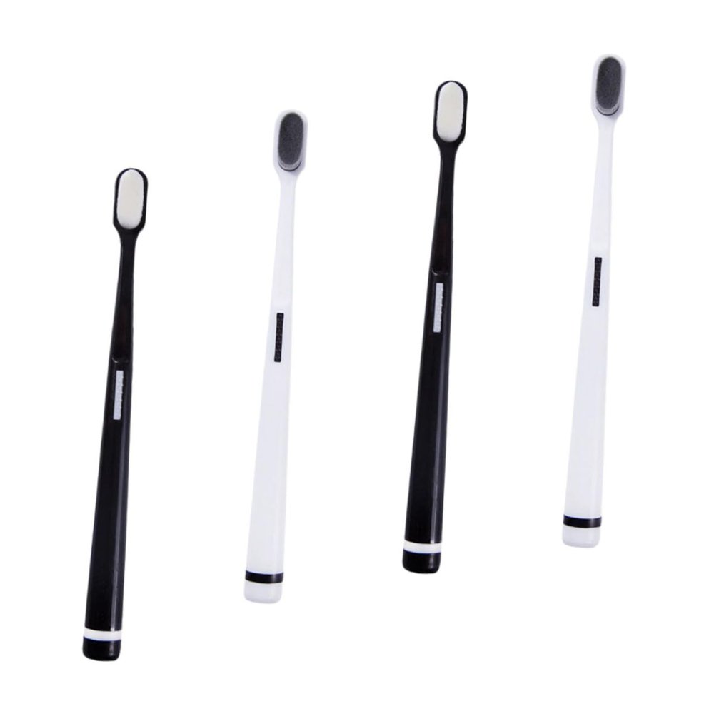 OUNONA 4-Piece Manual Toothbrush Set with Soft Bristles for Gum Care, Adults and Pregnant Women