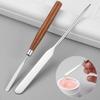 Stainless Steel and Wood Cosmetic Mixing Spatulas, 2 Pc. for Foundation view 2