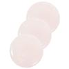 Round Jade Stone Eyelash Glue Pads, 2.4 cm, 3 Pieces, Pink view 1