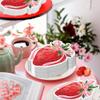 Uzztfa 100 Pink Strawberry-Shaped Paper Napkins view 3