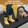 IM HOME Extra-Large Dark Gray Chenille Dog Doormat, Absorbent, Non-Slip, Heavy-Duty Indoor Mat, Soft Entryway Mat for Muddy Paws, 180.3 view 3