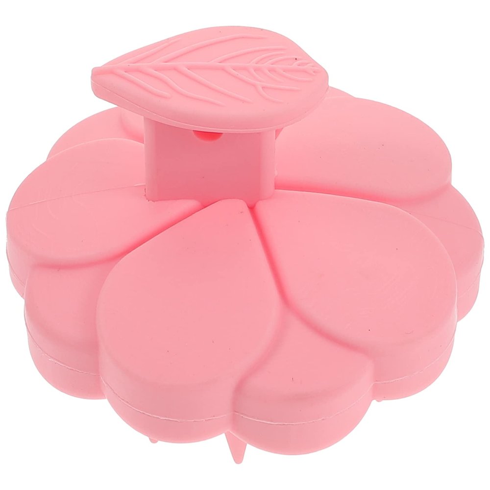 Pink Silicone Scalp Massager for Hair Washing and Cleansing