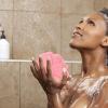 Pink Silicone Scalp Massager for Hair Washing and Cleansing view 2