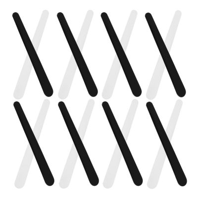 20 PP Makeup Spatulas, 10.8 cm, White/Black