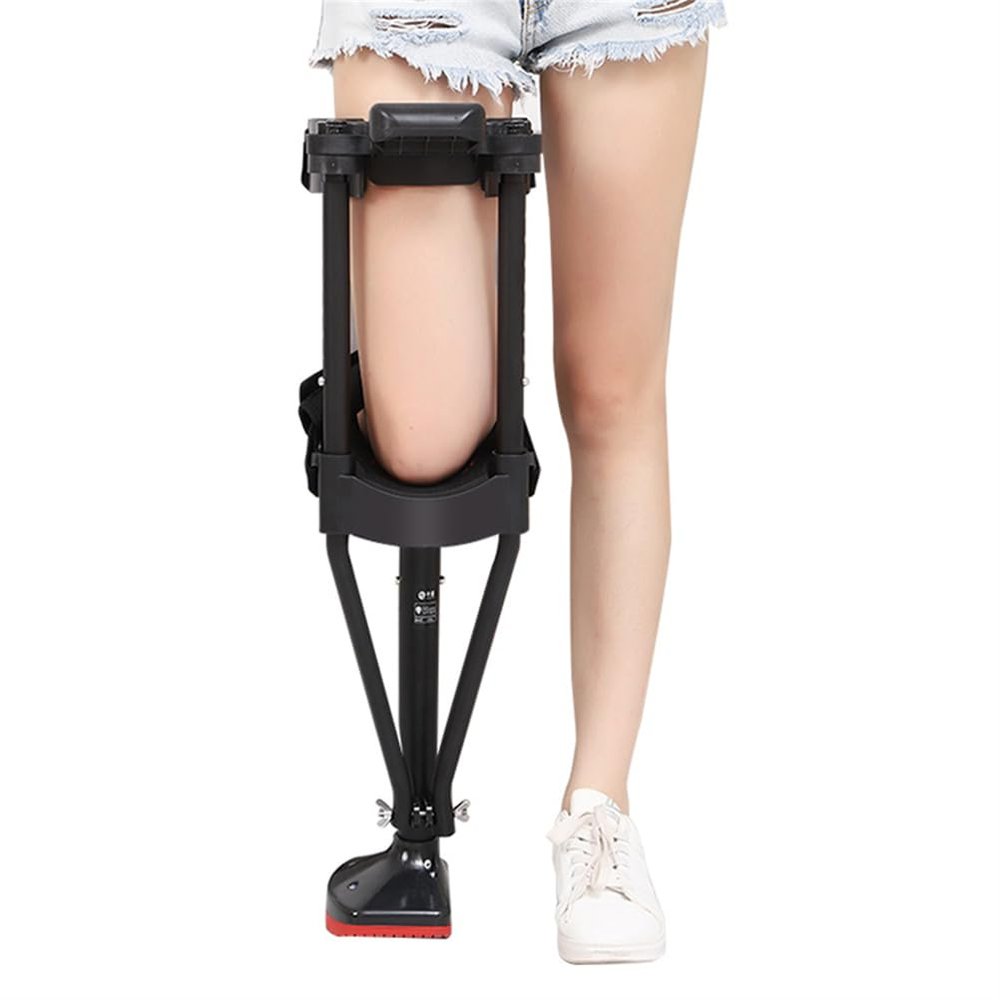WSNCXFW Hands-Free Knee Crutch, Adjustable, Right Leg