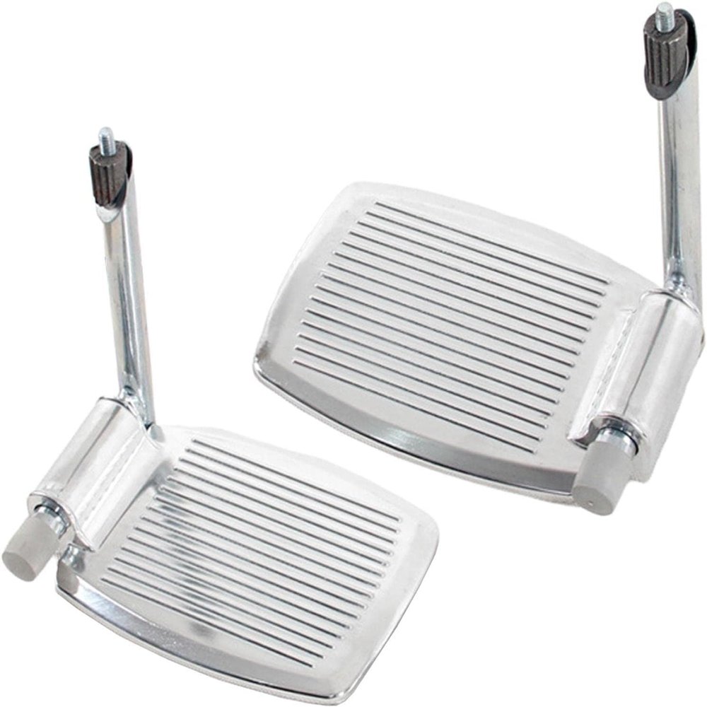 KOGTYB Durable Removable Wheelchair Footrests, Aluminum with Rod (1.9 cm)