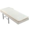 YXADGML Eyelash Bed Mattress for Massage Table, Beauty Salon Pad, Non-Slip Cushion, Thick Lamb Velvet (Beige, Thick, No Hole, Square, 190 × 80 cm) view 1