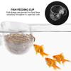 Tnfeeon Acrylic Fish Feeder Cup – Sustainable Design for Aquariums, Transparent Cup for Freshwater and Saltwater, Worm Food view 4