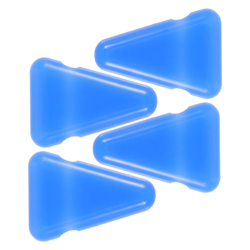 FRCOLOR 4-Piece Universal Non-Slip Silicone Tuning Fork Holders, Triangular and Portable