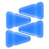 FRCOLOR 4-Piece Universal Non-Slip Silicone Tuning Fork Holders, Triangular and Portable view 1