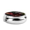 Round Medication Box with Grape and Wine Print view 3