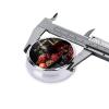Round Medication Box with Grape and Wine Print view 4