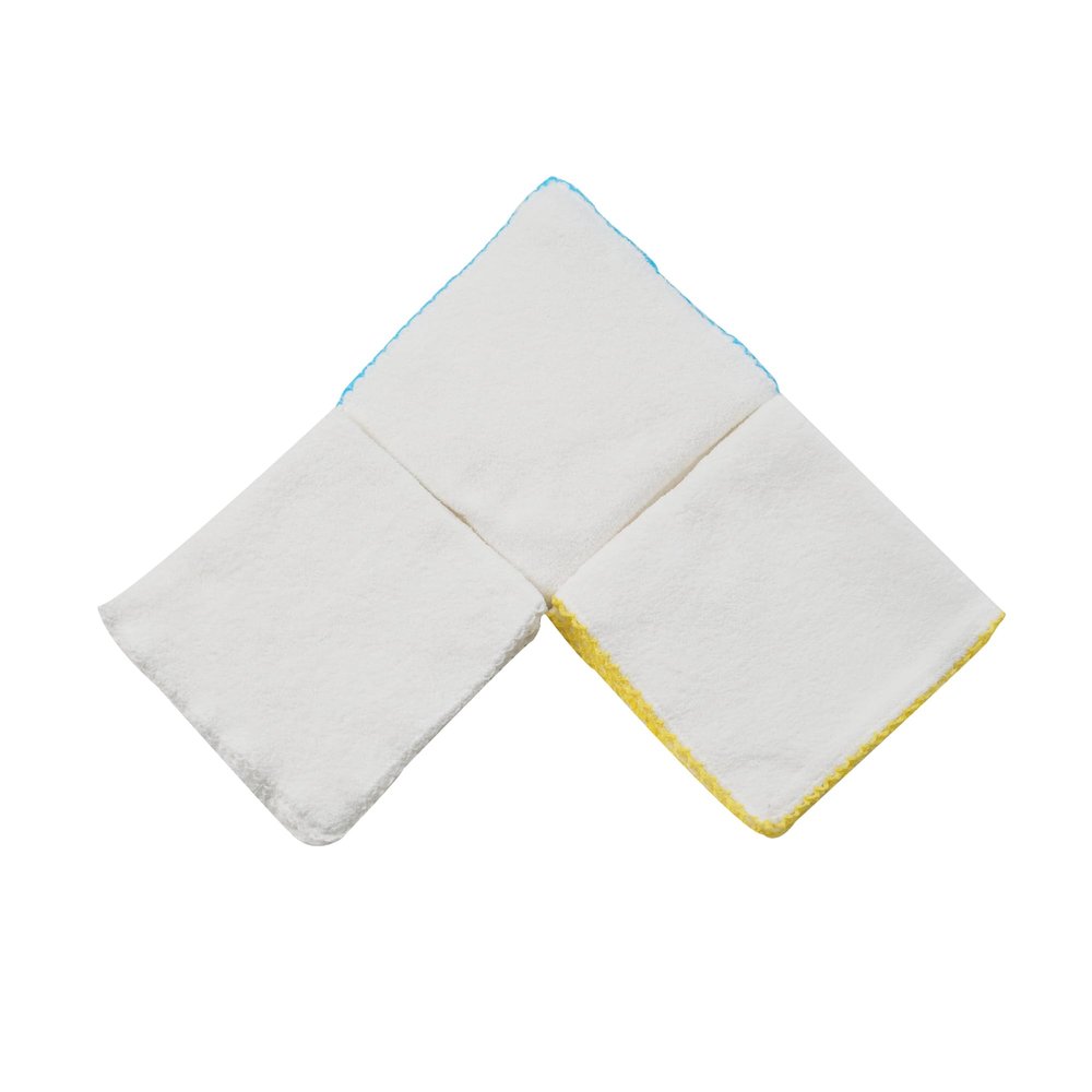 Cotton Washcloth Set, 10 Pieces, Blue, 28 x 28 cm