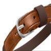 HUNTER WOLMAR Dog Collar, BioThane and Leather, Water-Resistant, Chocolate Brown/Cognac, Size 65 view 4
