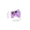 UPKOCH Dog Hair Clips with Bow Glasses Design, 10-Piece Polyester Set view 2