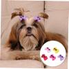 UPKOCH Dog Hair Clips with Bow Glasses Design, 10-Piece Polyester Set view 4