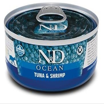 FARMINA N&D Cat Ocean Tuna & Shrimp, 24 x 70 g Box