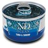 FARMINA N&D Cat Ocean Tuna & Shrimp, 24 x 70 g Box view 1