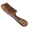 Zymoplas Sandalwood Comb, Unisex Compact Anti-Static Fine-Tooth Travel Comb with Handle view 1