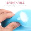 HANABASS Non-Slip Sponge Bath Mat for Newborns and Babies, Comfortable and Breathable, Blue view 3