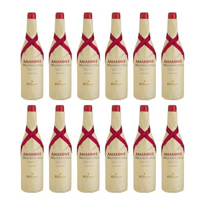 Bolla Amarone della Valpolicella DOC Classico Dry Italian Red Wine with FeinWert E-Book (12 x 0.75 L)