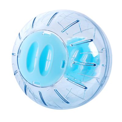 Hamster Exercise Ball Toy with Stand, Blue Plastic, 1 Piece