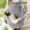 Soft Breathable Cotton Pet Sling Carrier for Small Dogs and Cats view 3