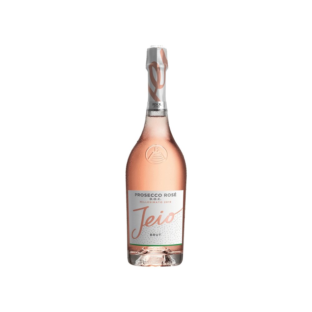 Bisol Jeio Rosé Brut Sparkling Wine, Italy, incl. FeinWert e-book (1 x 0.75 L)