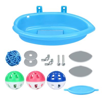 Ldabrye Durable Cage Mounted Bird Bath