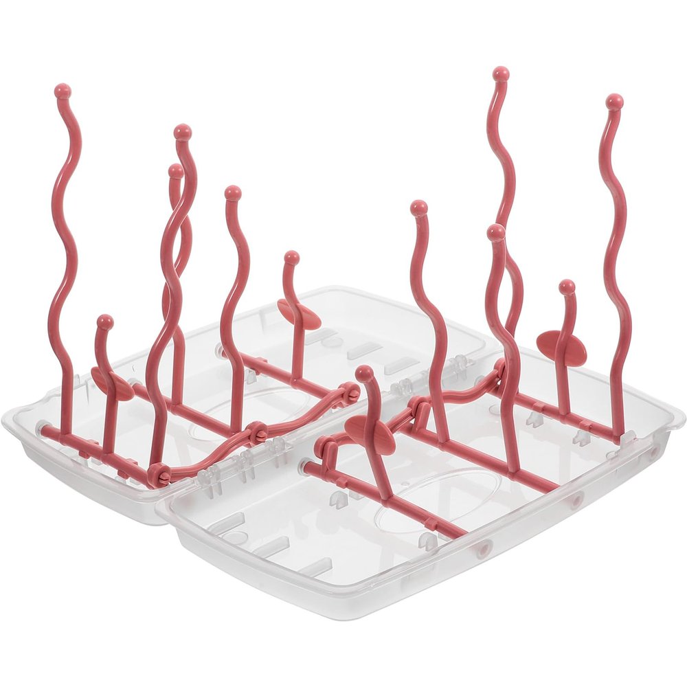 Foldable Bottle Drying Rack for Baby Bottles with Drainage Function