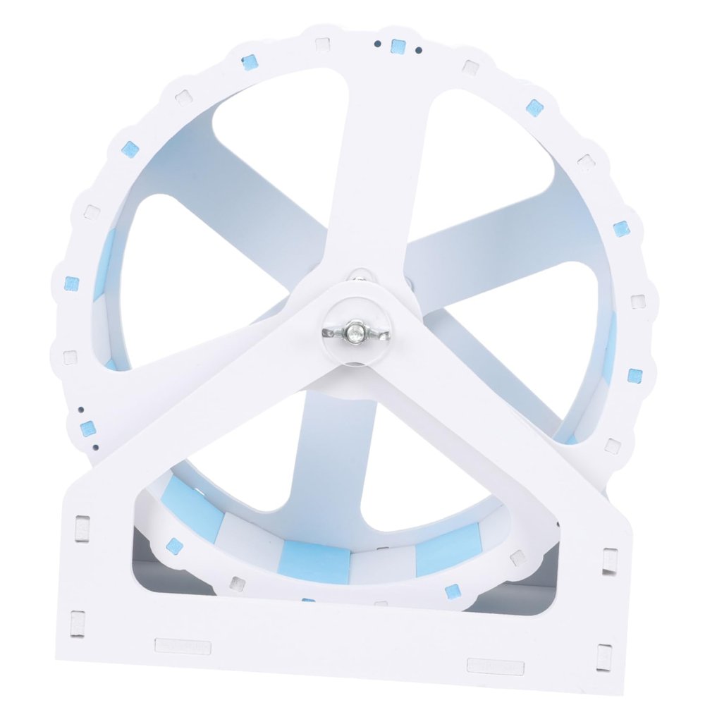 Abaodam Quiet Hamster Exercise Wheel with Stable Stand, Compact Chinchilla Wheel for Hedgehogs and Small Pets