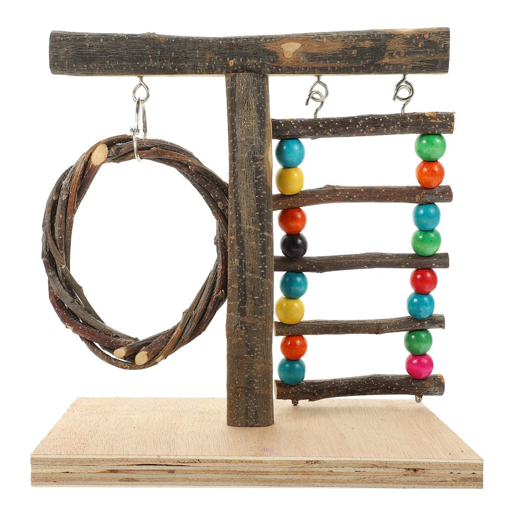 Abaodam Chewable Parrot Perch for Tabletop Use