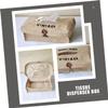 Vintage-Style Tissue Box, Jute and Leather Tabletop Dispenser view 3