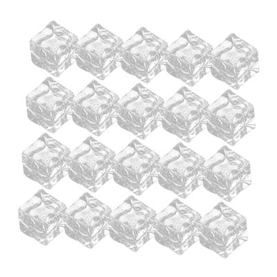 BESTYASH 50 Transparent Artificial Ice Cubes for Photography, Decoration and DIY