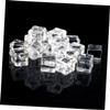 BESTYASH 50 Transparent Artificial Ice Cubes for Photography, Decoration and DIY view 3