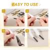 PATIKIL 24-Pc Shoelace Aglets, Silver, Black, Bronze, Gold view 4