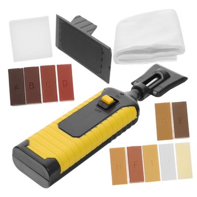 ULTECHNOVO Wood Floor Scratch Remover, Vinyl & Laminate Repair Kit with Colored Wax Blocks