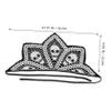 FRCOLOR 2-Piece Crochet Bandana Headbands for Women, Skull and Spiderweb Design, Black view 2