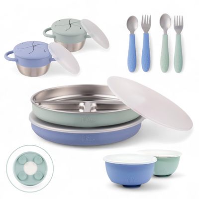 Elk and Friends Kids Stainless Steel Mealtime Set