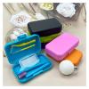 Portable Oral Care Travel Kit with Interdental Brushes, Pink view 3