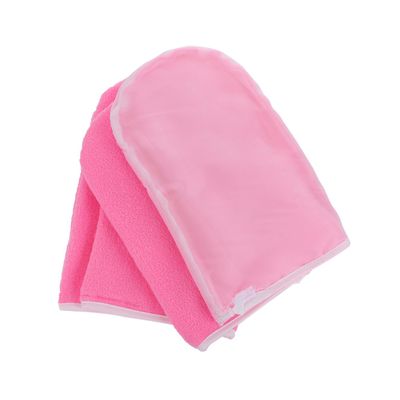Veemoon Cotton Insulated Paraffin Wax Gloves, 2 Pairs, Pink