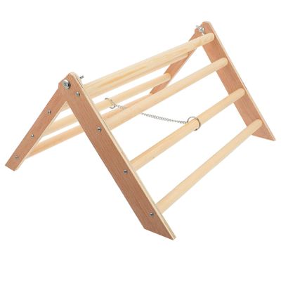 HANABASS Wooden Perch Stand for Chickens and Roosters