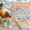 HANABASS Wooden Perch Stand for Chickens and Roosters view 2