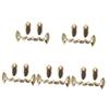 Healeved 5 Sets Hip-Hop Fake Gold Teeth and Halloween Mouth Grills for Cosplay Parties view 1