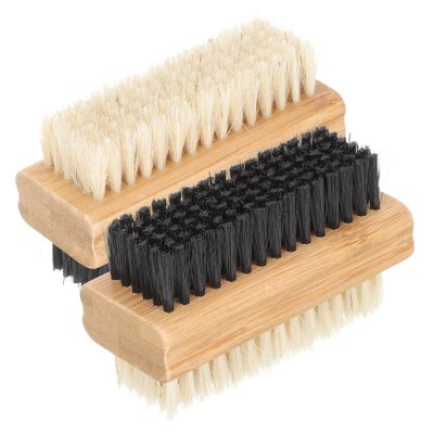 Bamboo Shoe Brush with Bristles for Daily Cleaning